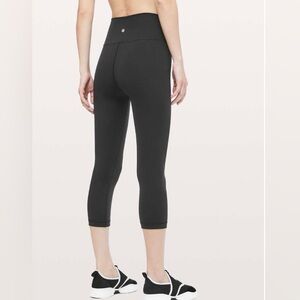 Black Lululemon Wunder Under High Rise Full On Luxtreme Tight 21”